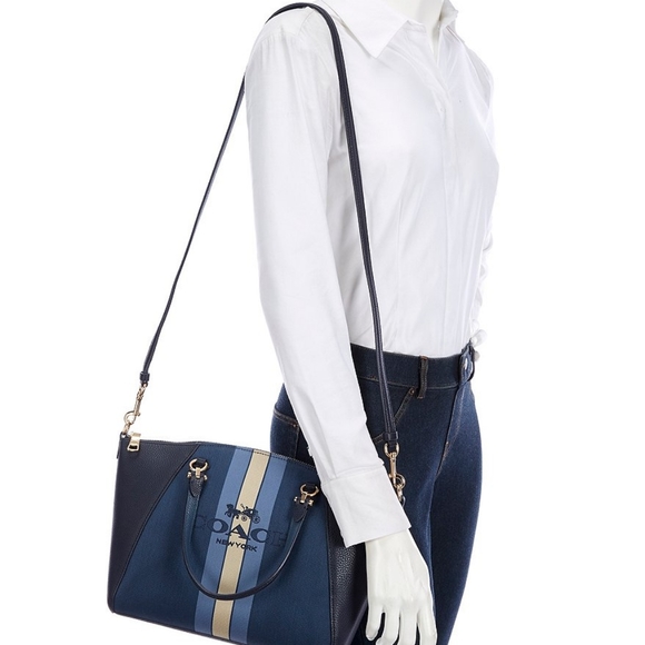 CoachHORSE AND CARRIAGE JACQUARD PRAIRIE SATCHEL - Picture 3 of 9